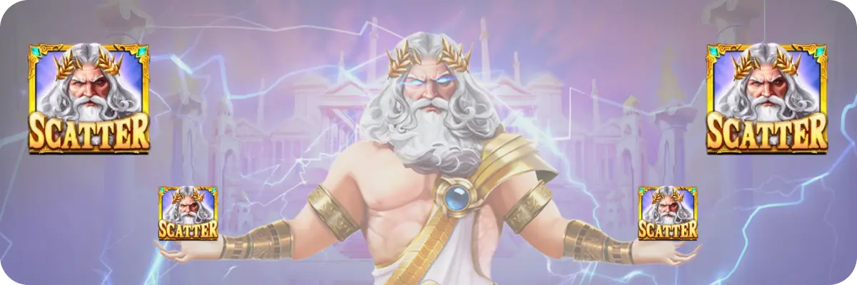 How to trigger Bonus Round Gates of Olympus Zeus Scatter Tumble feature win