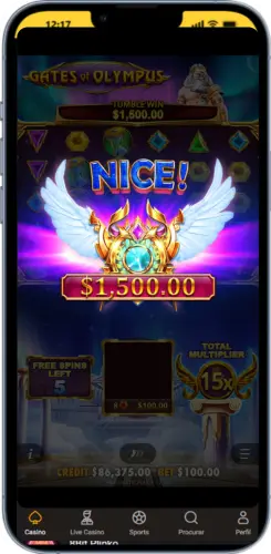 Gates of Olympus big win 1500£