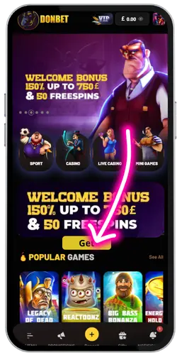 Claim a casino registration bonus to play Gates of Olympus real money